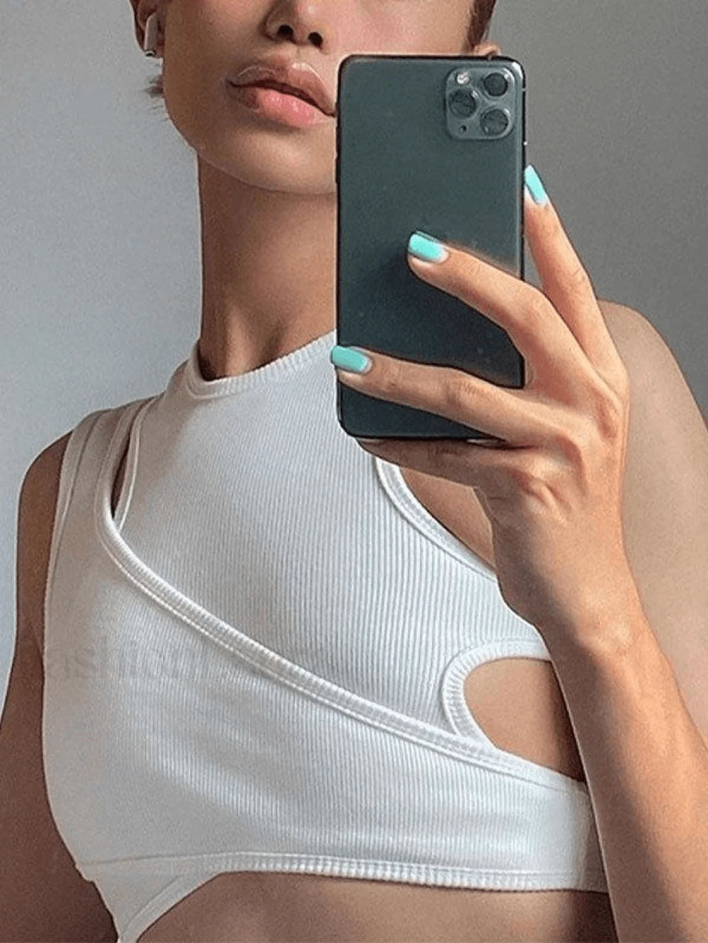 Ribbed Crop Tank Top Set Tops&Tees