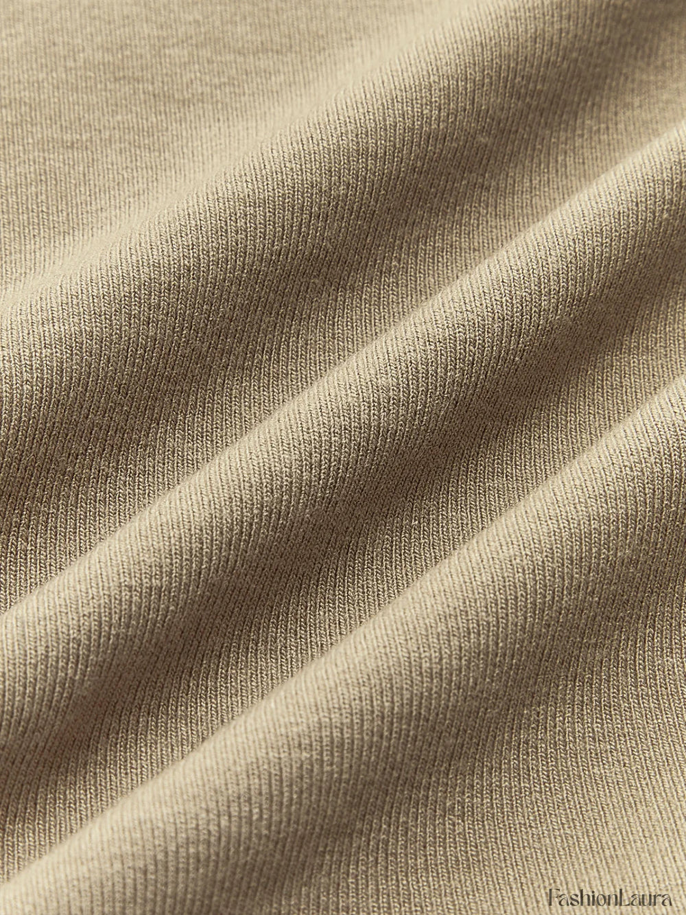 Ribbed Knit Long Sleeve Asymmetric Shirt T Shirts