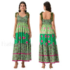 Ribbon Tie Up Swing Floral Dress color 9 / S