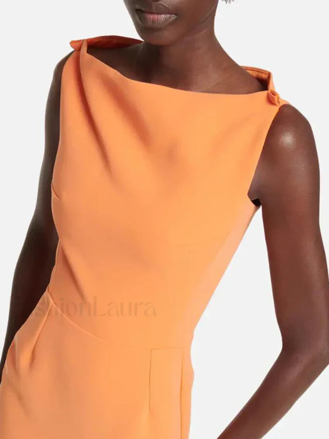 Ripples Ruffle Patchwork Maxi Dress Main image