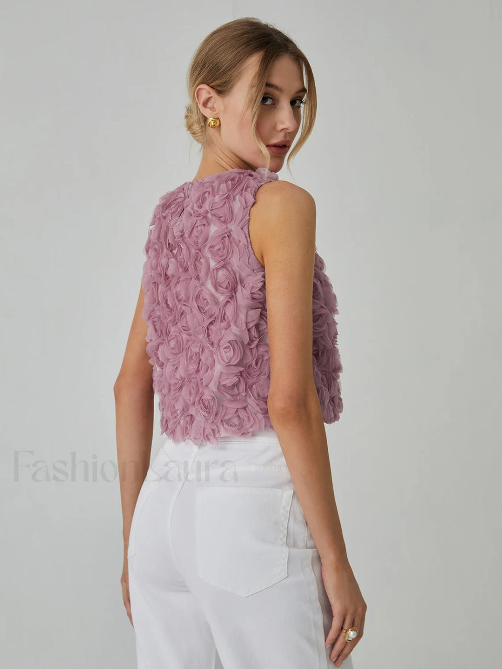 Romantic Multi Floral Blouse Blouses