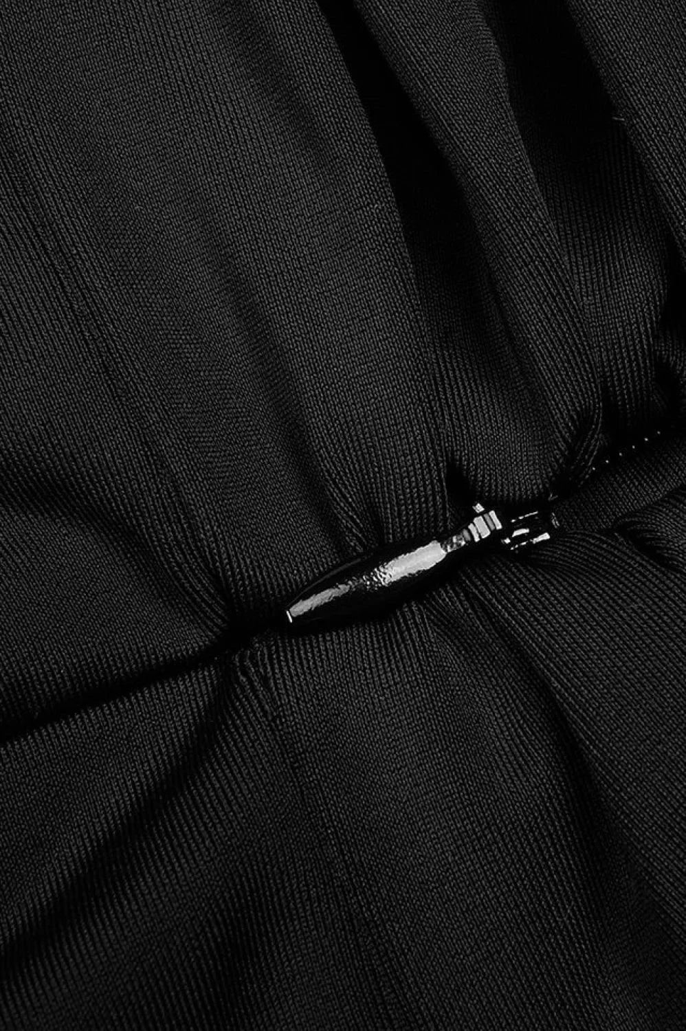 Rose appliqu茅 Ruched Stylish Jersey Minidress