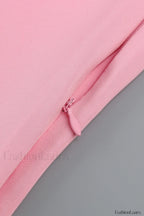 Rose Detail Ruffled Stylish Mini Dress
