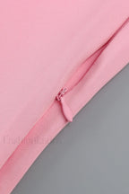 Rose Detail Ruffled Stylish Mini Dress