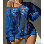 Round Neck Loose Swimsuit Cover Up