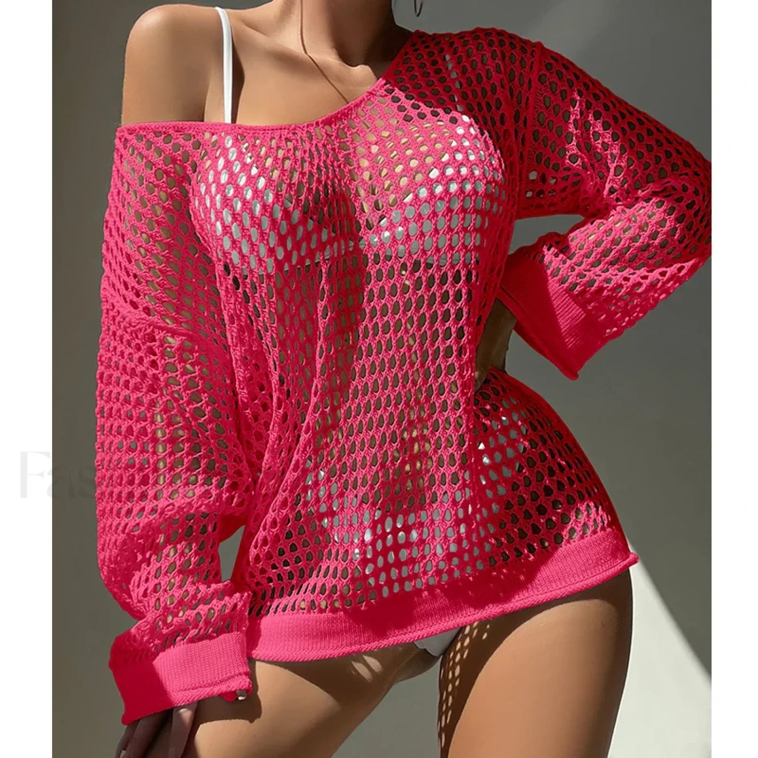 Round Neck Loose Swimsuit Cover Up Secondary image