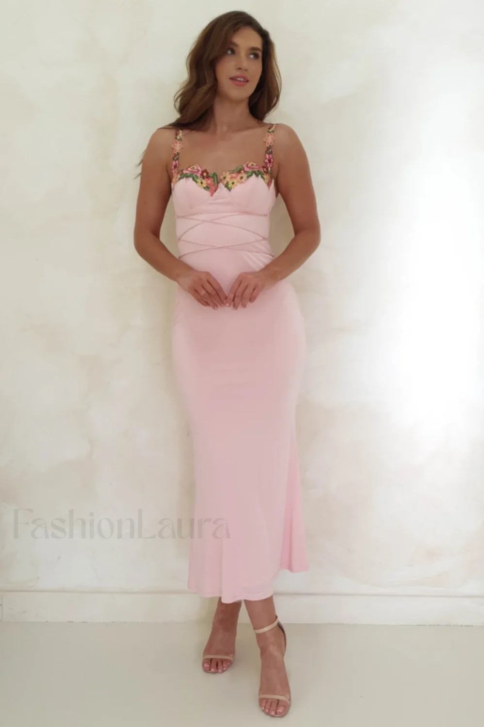 Rowan Bodycon Stylish Maxi Dress S / Pink