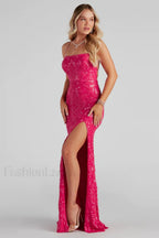 Rowena Sequin Stylish Mermaid Dress Party Dresses L