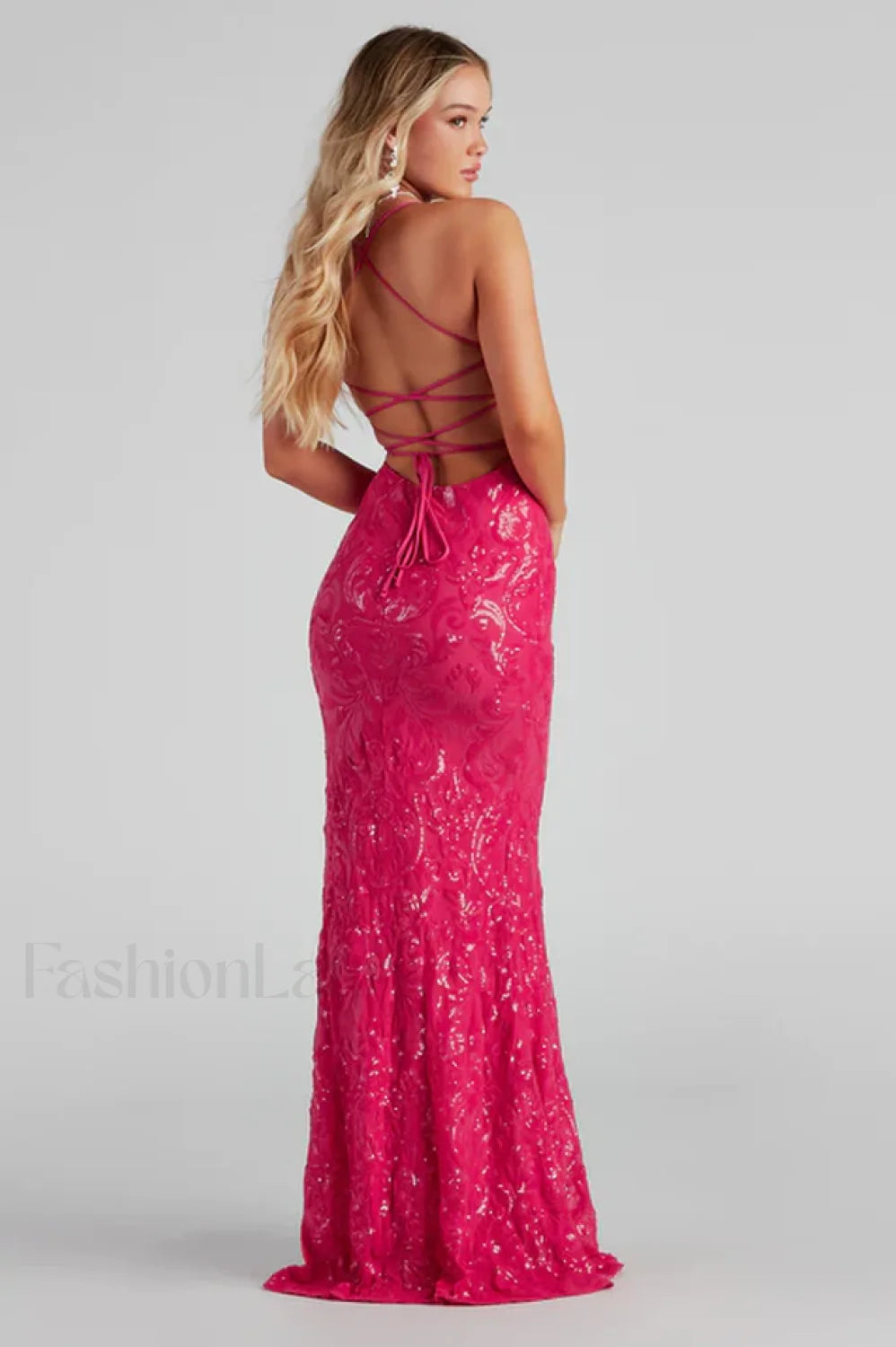 Rowena Sequin Stylish Mermaid Dress Party Dresses L