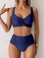 Ruched Push Up Bikini Set ORANGE / S