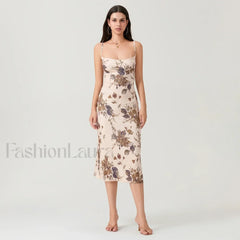 Ruched Square Neck Midi Dress