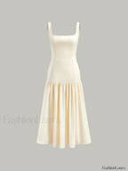 Ruffle Long Cami Sundress Dresses