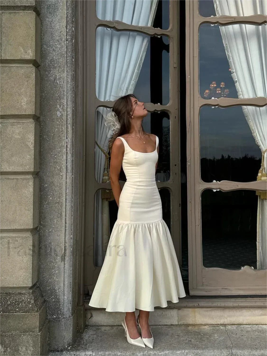 Ruffle Long Cami Sundress Secondary image