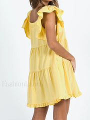 Ruffle Tiered Mini Dress Mini Dresses