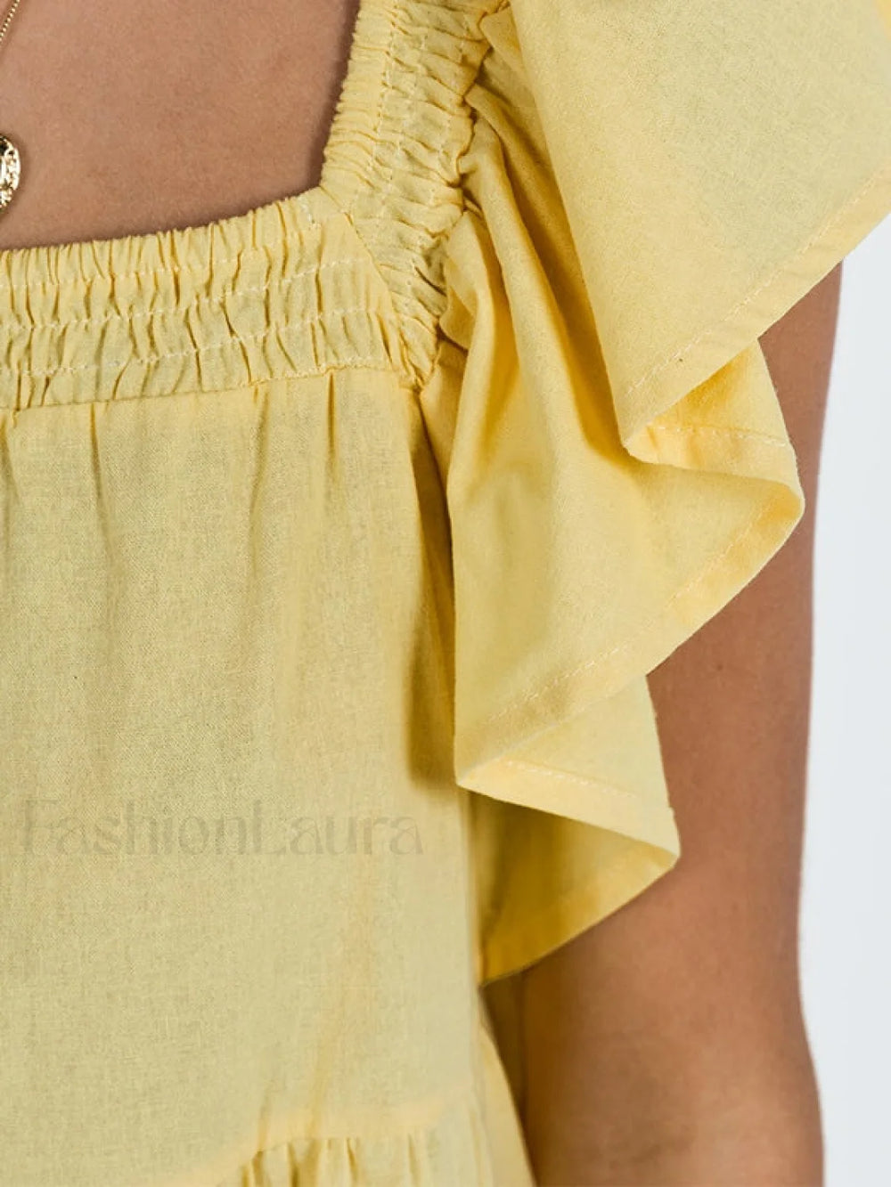 Ruffle Tiered Mini Dress Mini Dresses