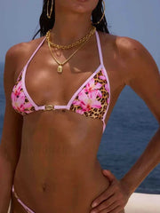 Ruffled Chain Micro Bikini Set