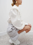Ruffled Collar Long Sleeve Shirt Shirts