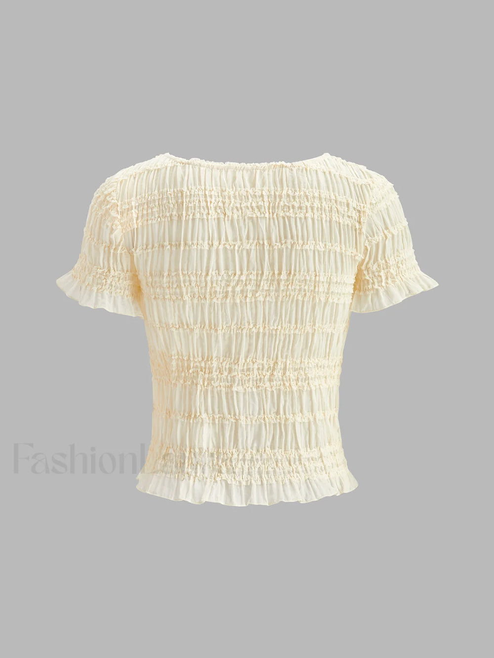 Ruffled Crop Top Skirt Set Skirt Sets