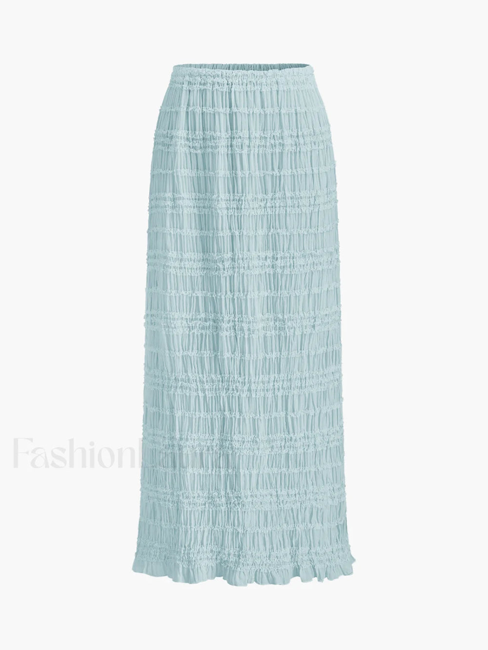Ruffled Crop Top Skirt Set Skirt Sets