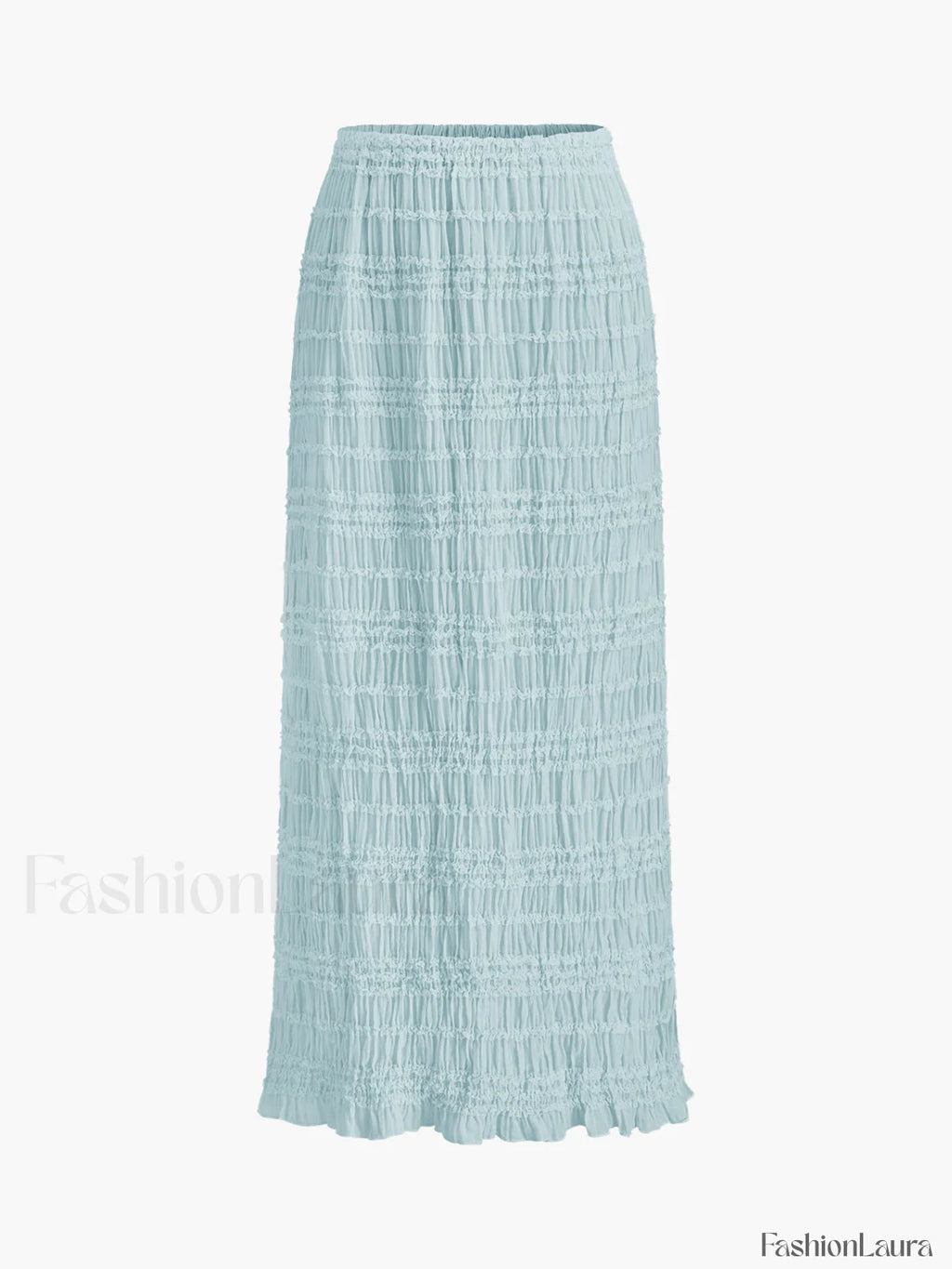 Ruffled Crop Top Skirt Set Skirt Sets