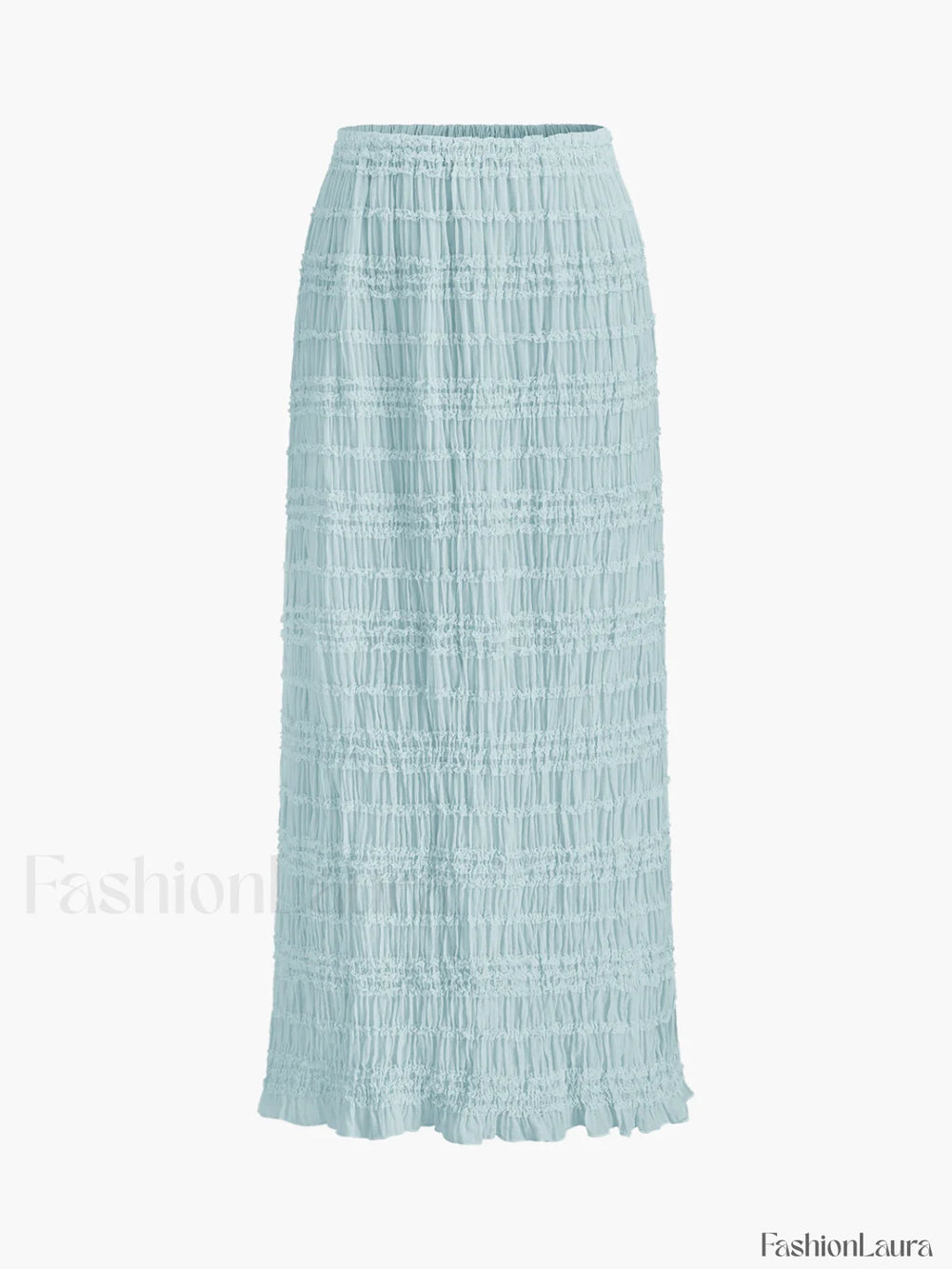 Ruffled Crop Top Skirt Set Skirt Sets