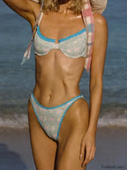 Ruffled Strawberry Bikini Set