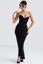 Sabine Black Tube Charming Top Tunic Dress