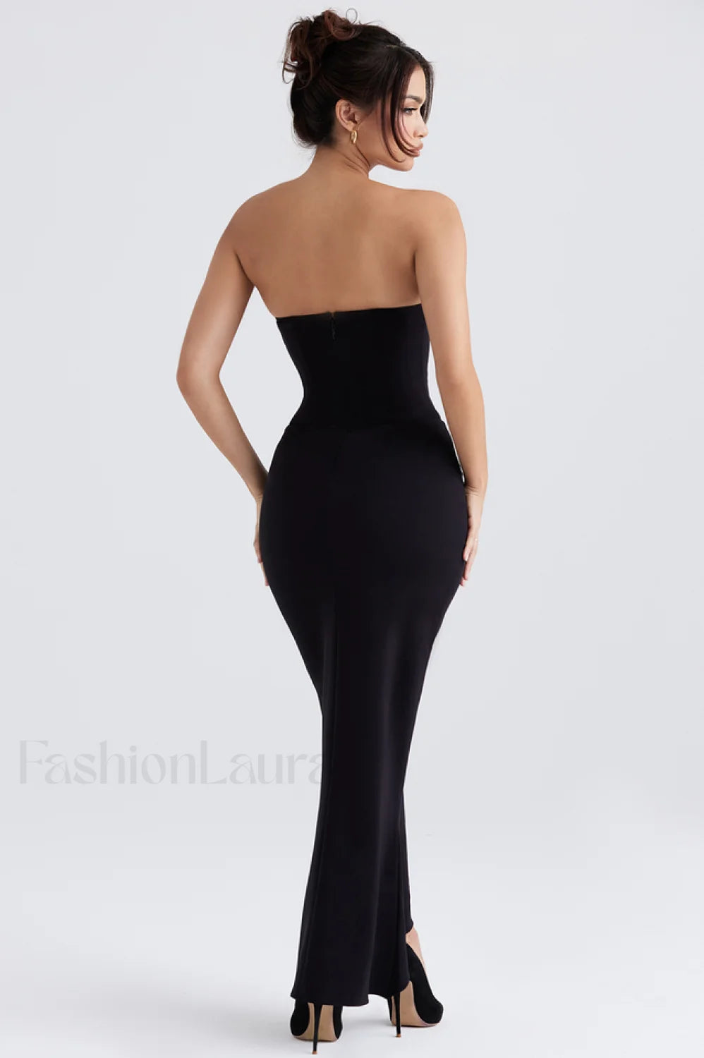 Sabine Black Tube Charming Top Tunic Dress