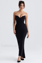 Sabine Black Tube Charming Top Tunic Dress