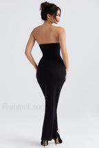 Sabine Black Tube Charming Top Tunic Dress