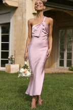 Sabine Elegant Midi Dress S / Pink