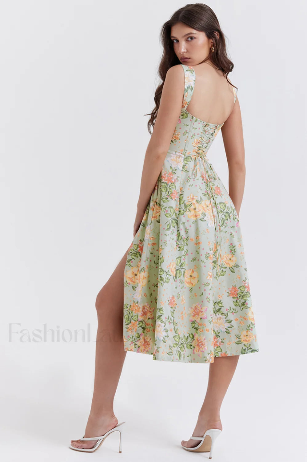 Saira Floral Stylish Print Midi Sundress