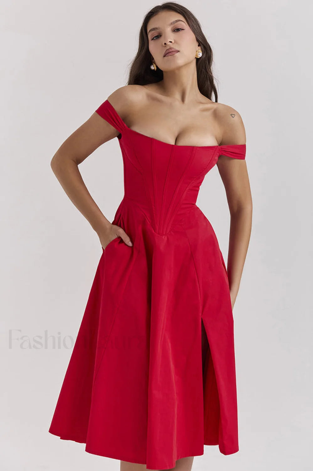 Saira Floral Stylish Print Midi Sundress