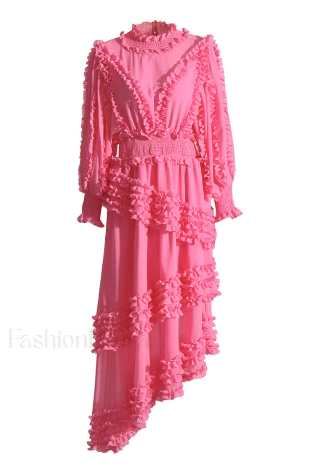 Salma Elegant Maxi Dress S / Bubble Gum Pink