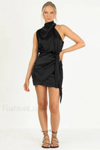 Santorini Satin Stylish Mini Dress