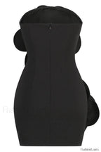 Sarrili 3D Floral Charming Corset Mini Dress