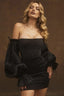 Satin Elegant Corset Dress S / Black