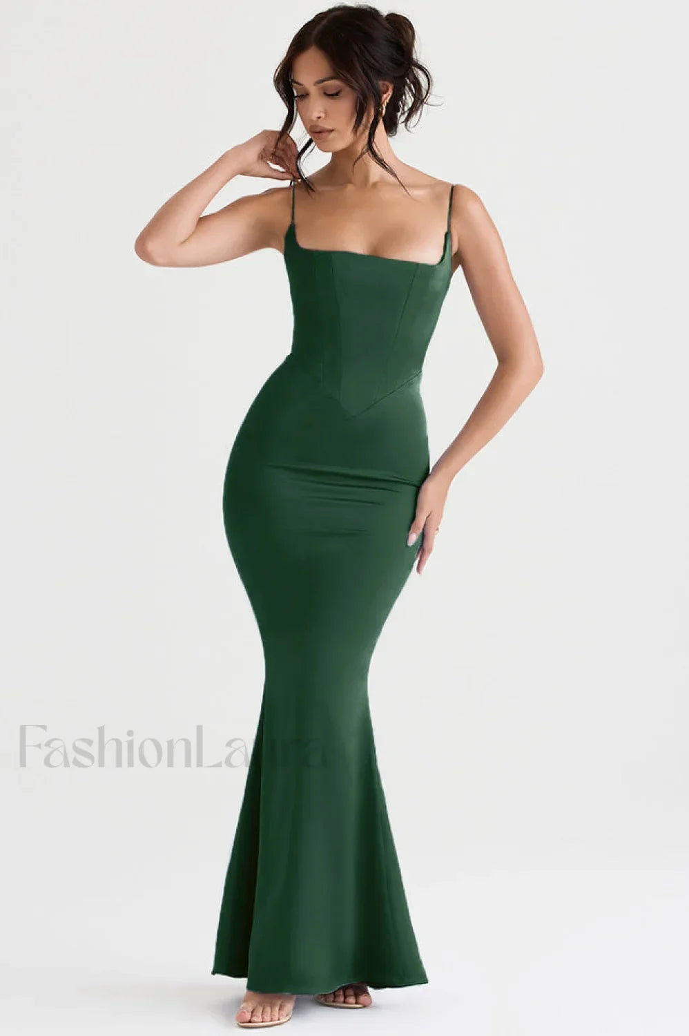 Satin Tunic Stylish Maxi Dress Secondary image