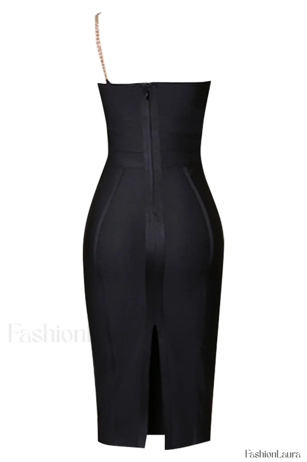 Savina One Shoulder Charming Midi Bandage Dress