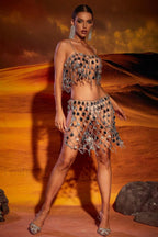 Scarlett Spaghetti Stylish Chainmail Set Free Size / Silver