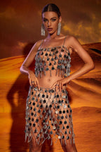 Scarlett Spaghetti Stylish Chainmail Set Free Size / Silver