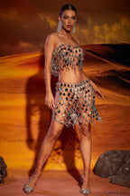 Scarlett Spaghetti Stylish Chainmail Set Free Size / Silver