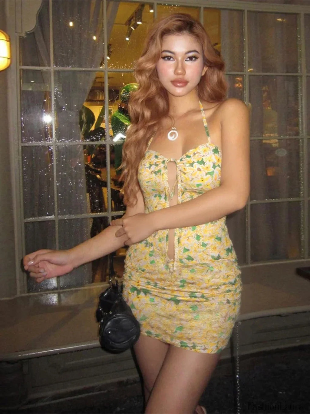 Scenery Split Mini Skirt Two Piece Set