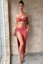 Scorpio Elegant Skirt Set S / Rust