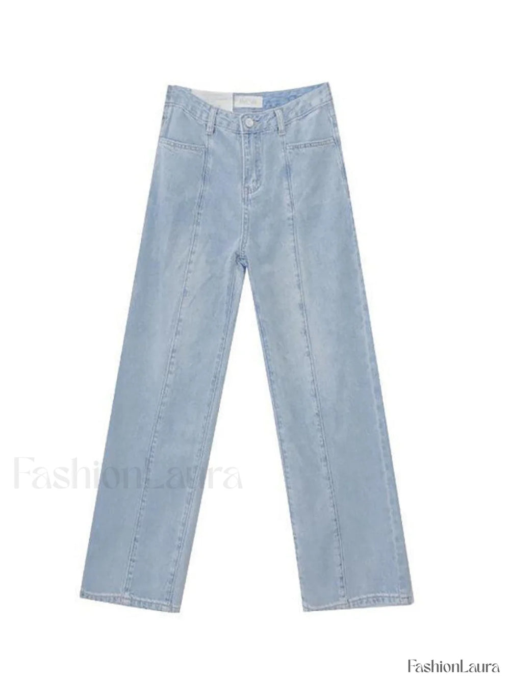 Seam Detail Washed Boyfriend Jeans Jeans