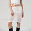 See Through Crochet Flower Slim Fit Cover Up WHITE / S