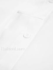 Semi Sheer Button Down Tied Long Shirt Shirts