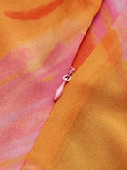 Semi Sheer Halter Backless Tie Dye Short Dress Dresses