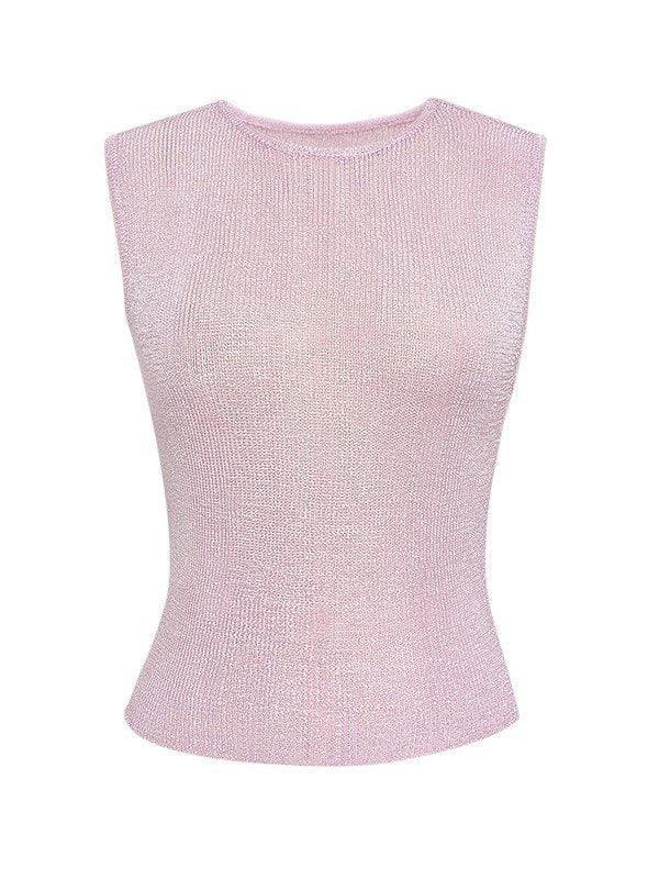 Semi Sheer Tank Top Tops&Tees