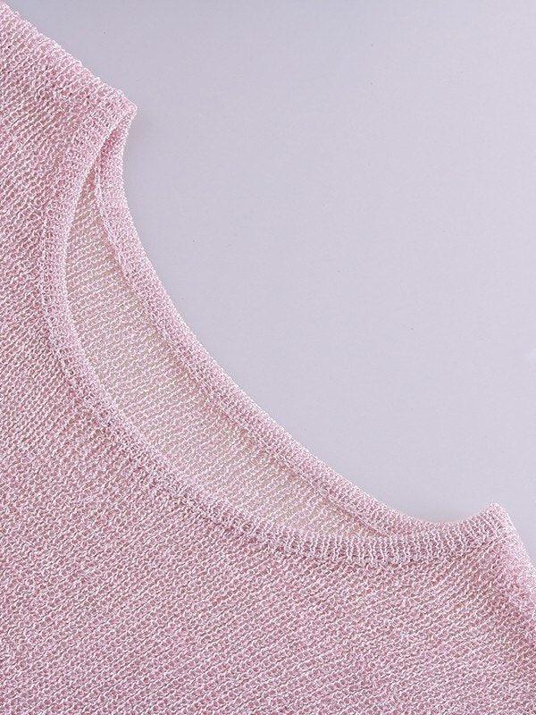 Semi Sheer Tank Top Tops&Tees